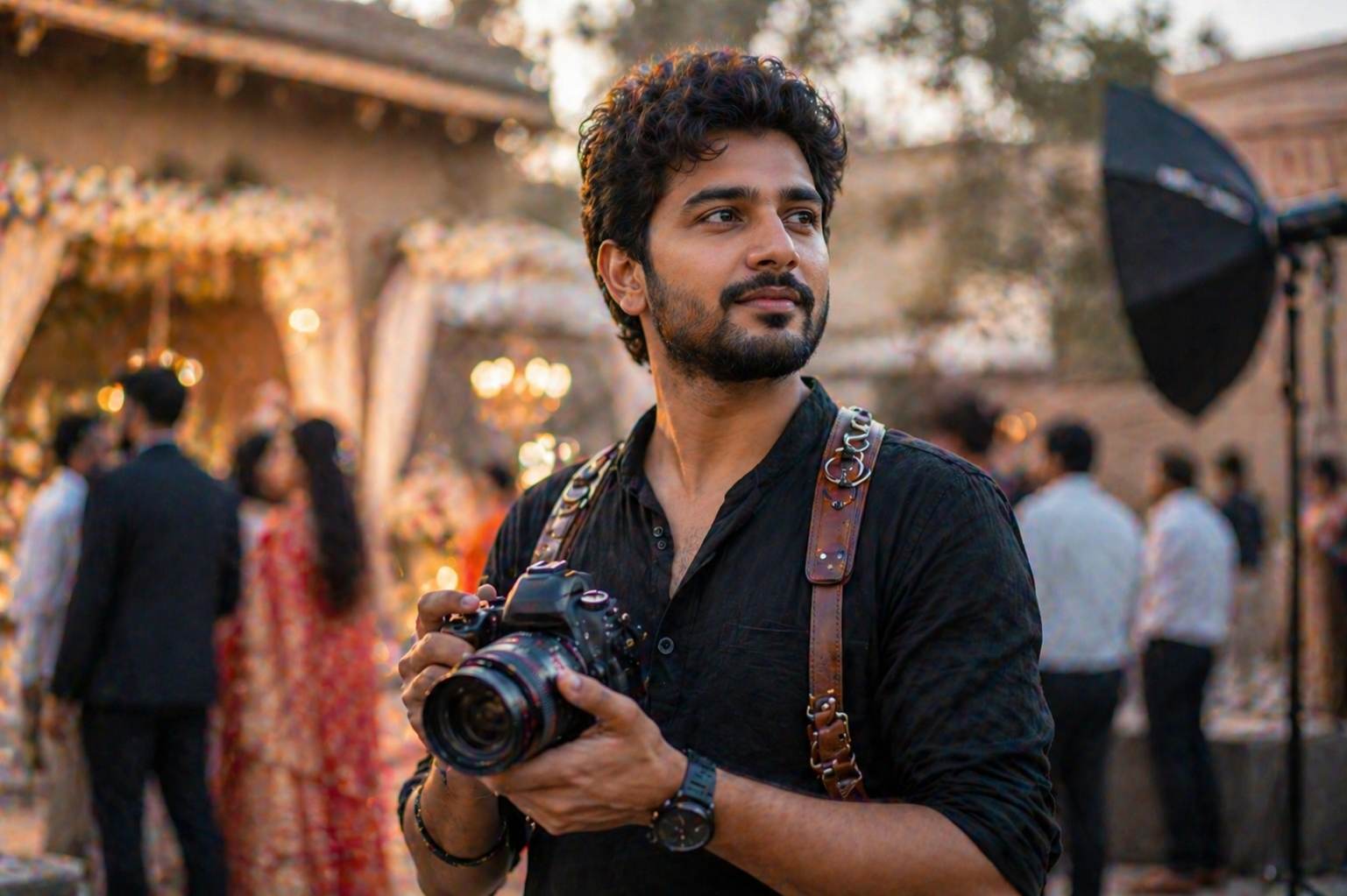 Aarav Saxena on a wedding shoot, Jaipur